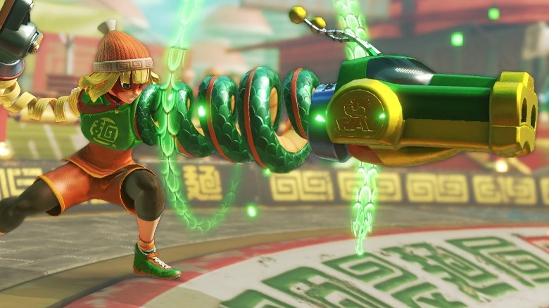 ARMS character firing extendable arm