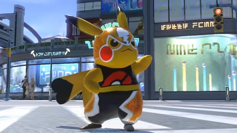 Pikachu Libre ready to battle