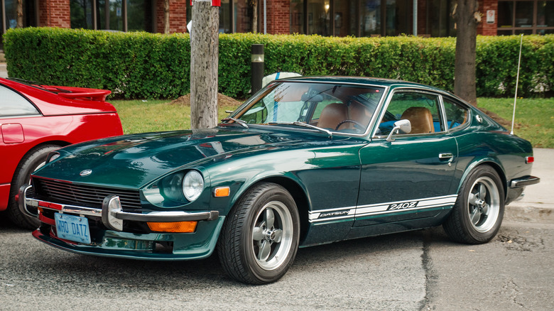 Green Nissan 240Z