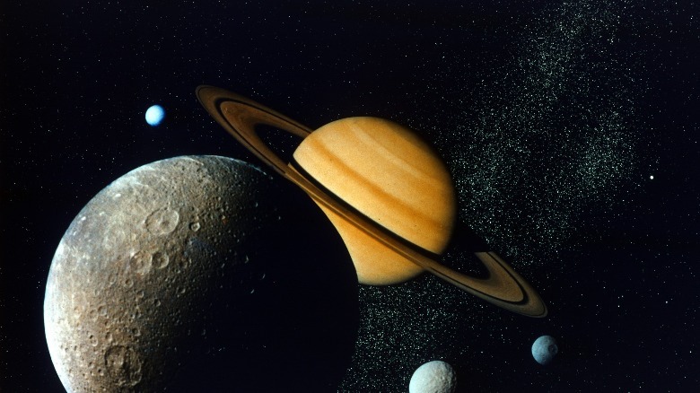 Image of Saturn from Voyager 1   