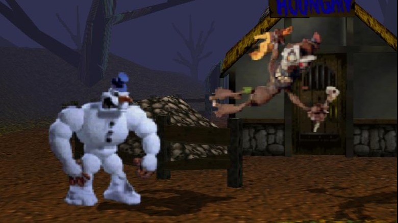 Two fighters brawling in ClayFighter