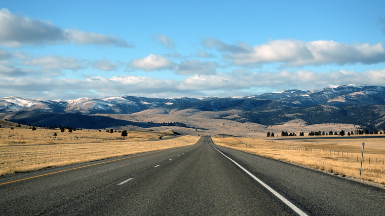 Road near Helena, Lewis and Clark County, Montana