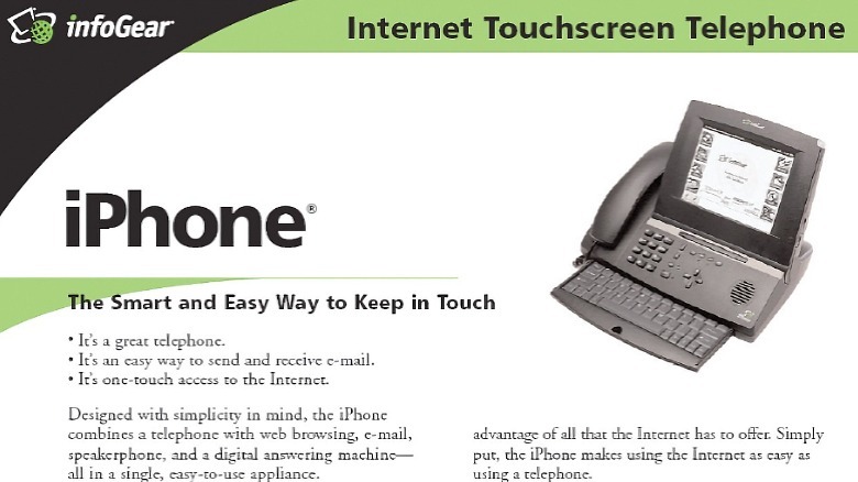 InfoGear iPhone marketing document