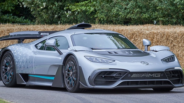 Mercedes-AMG One on a track