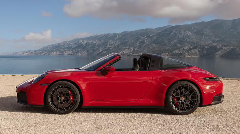 2025 Porsche 911 Targa 4 GTS parked beach