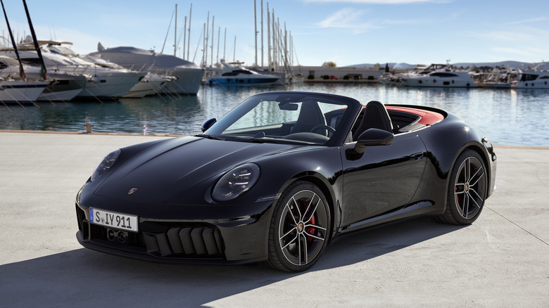 2025 Porsche 911 Carrera GTS parked harbor