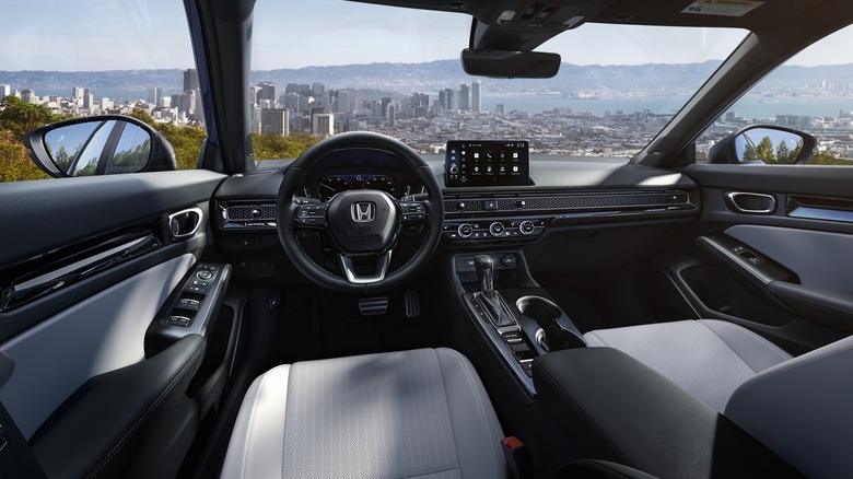 2025 Honda Civic Sedan Hybrid interior dashboard