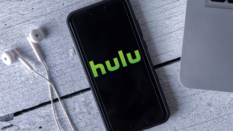 hulu logo on phone