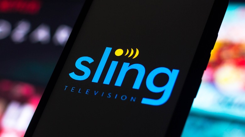 sling logo on phone