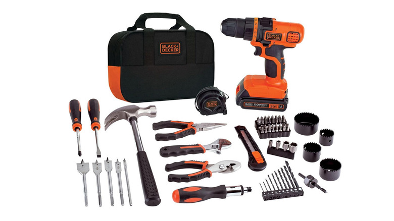 black and decker tool set