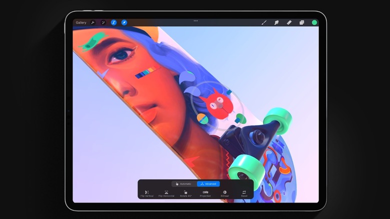 Procreate app interface