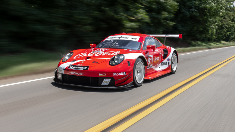 A modern Coca-Cola Porsche