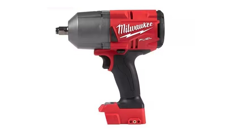 Impact wrench against white background