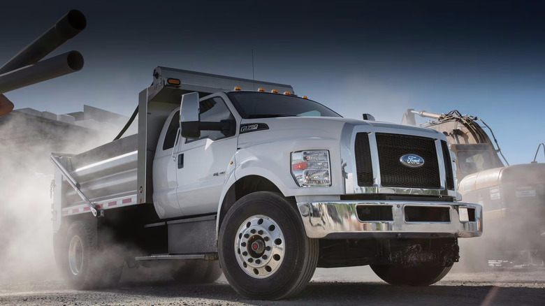 Ford F750 dump truck