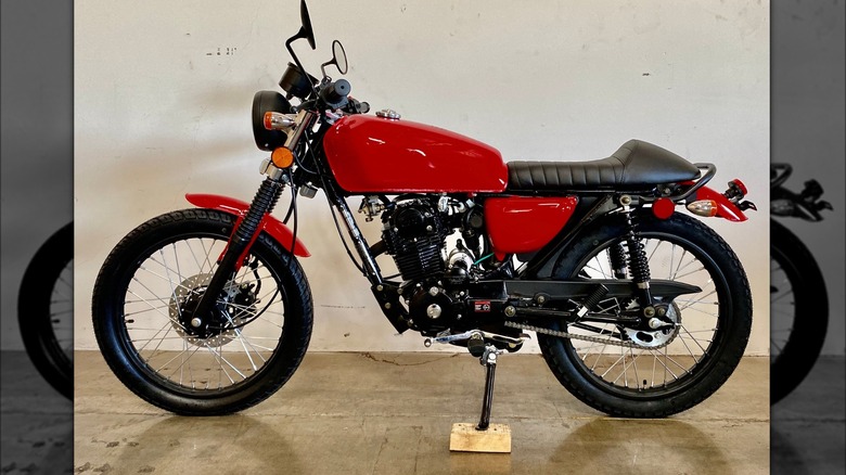 red Venom Motorsports Sportster 250 on display