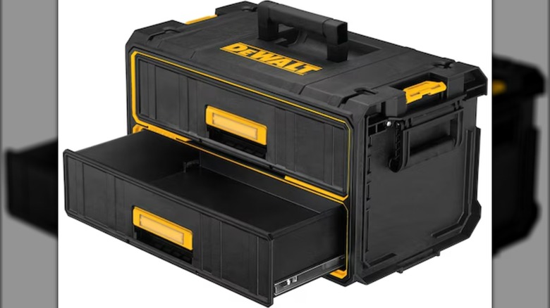 A stock image of a DeWalt ToughSystem drawer set.