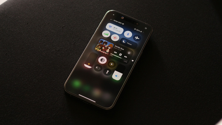 Control Center on an iPhone