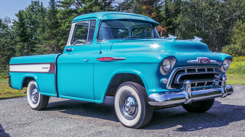 Chevrolet Cameo parked driveway