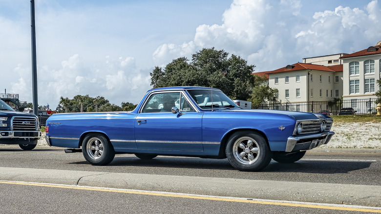 Chevrolet El Camino driving street