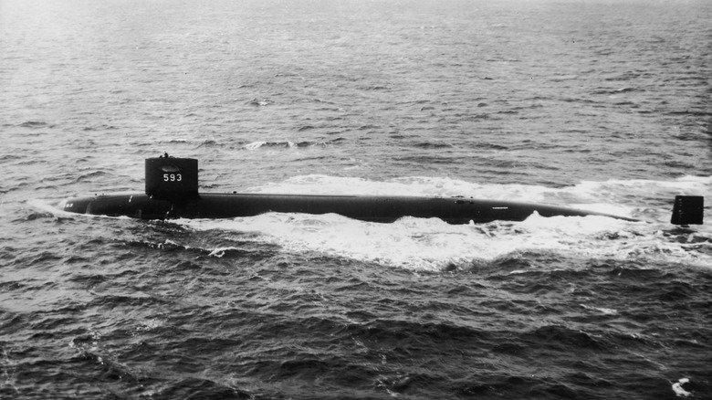 USS Thresher underway at sea