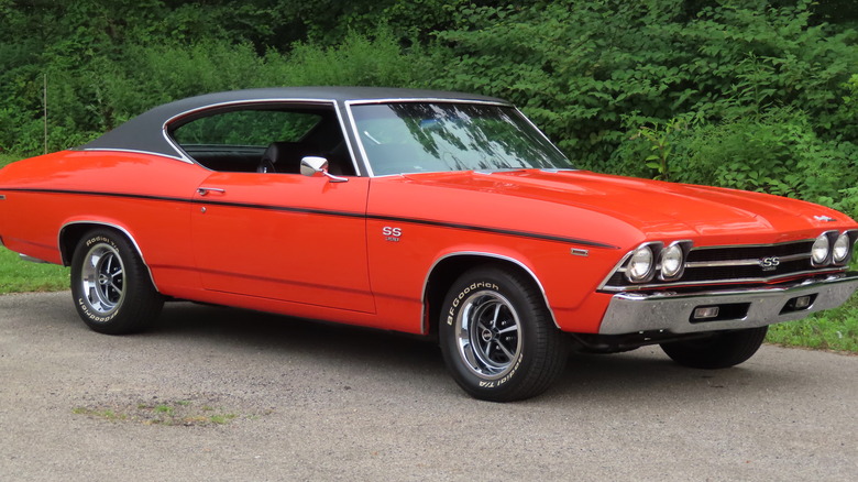 Red 1969 Chevy Chevelle SS