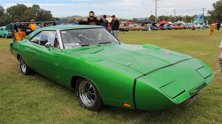 Green 1969 Dodge Charger Daytona