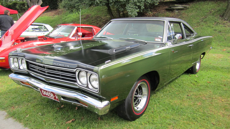 Green 1969 Plymouth Road runner