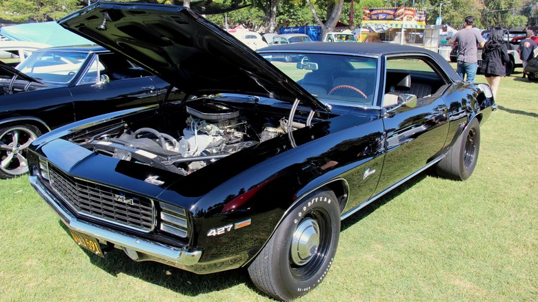 Black 1969 Chevrolet COPO Camaro with ZL1 engine