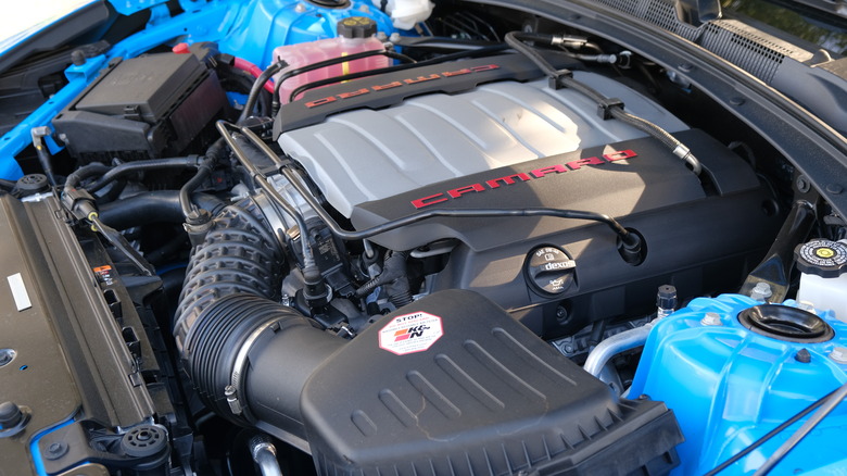 6.2-liter LT1 V8 engine in engine bay