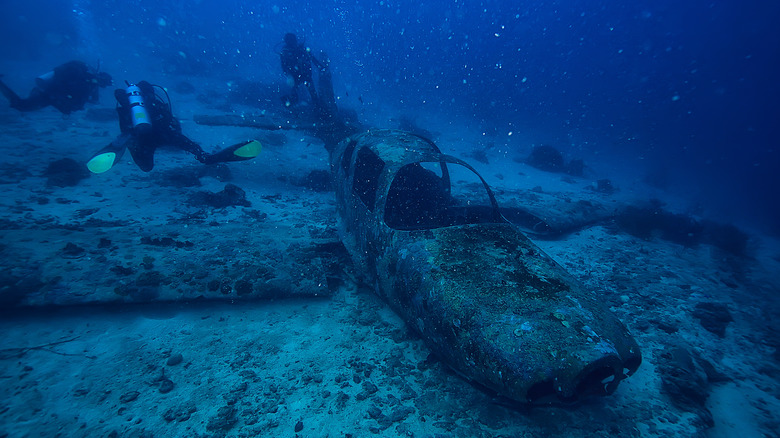 sunken plane