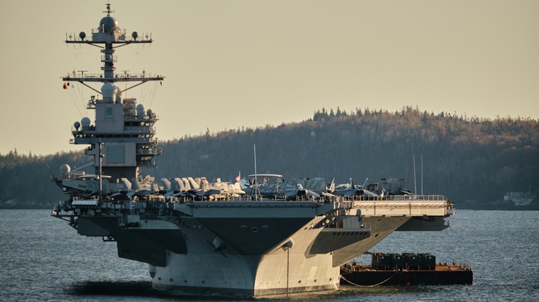 Gerald R. Ford class aircraft carrier in Nova Scotia