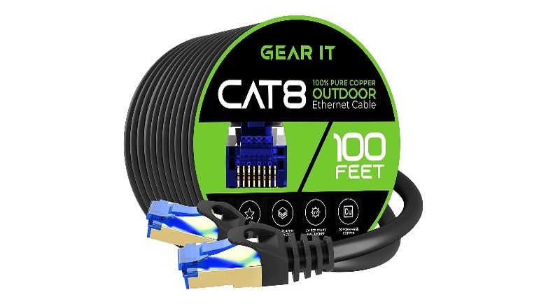 GearIt Outdoor Cat-8 Ethernet Cable