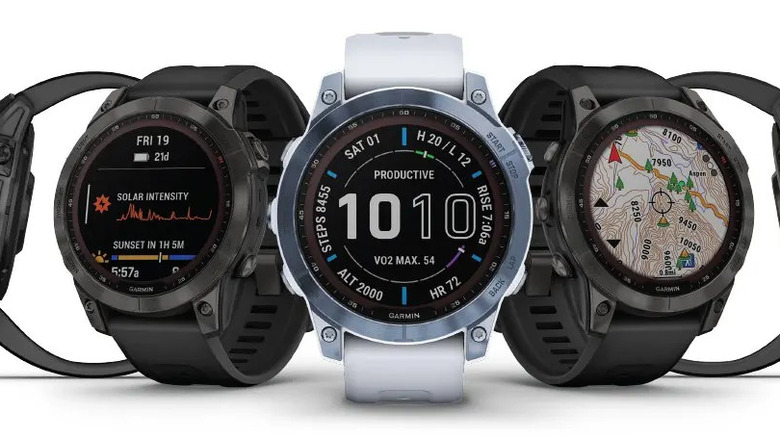 The Garmin 7x Sapphire Solar watch