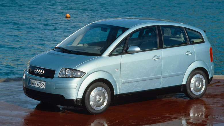 1999 Audi A2 front 3/4 view