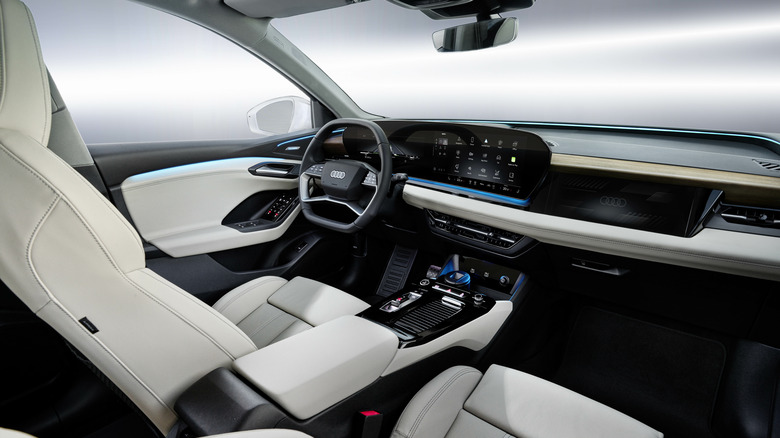 Audi e-tron interior passenger side