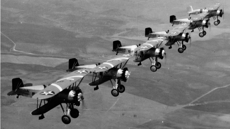 Formation of Boeing P-12