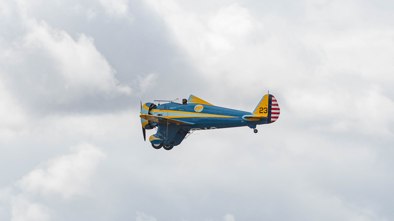 A display model of the Boeing P-26 Peashooter