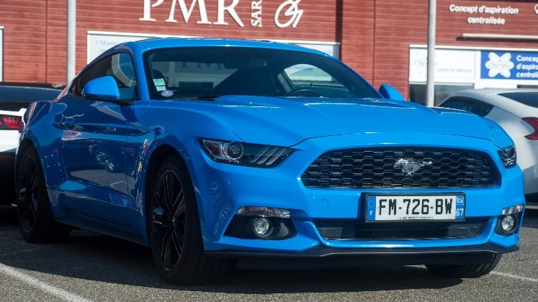 Blue Mustang GT