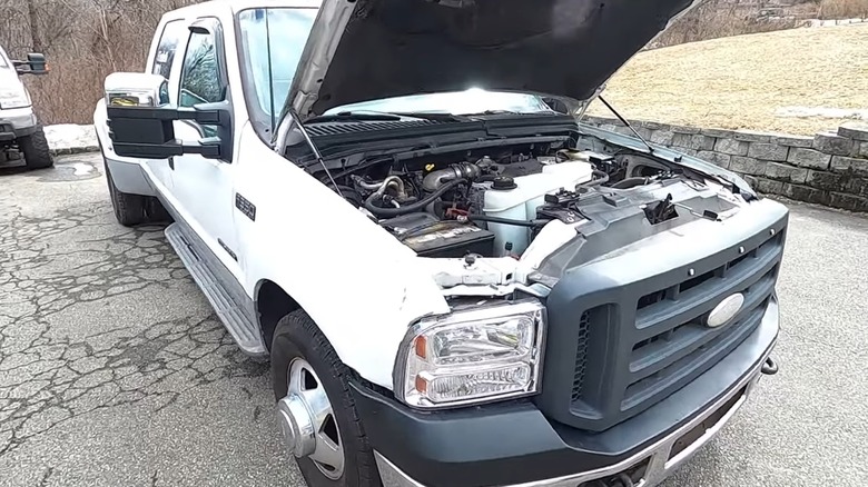 white ford f350