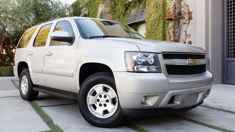 Silver Chevrolet Tahoe