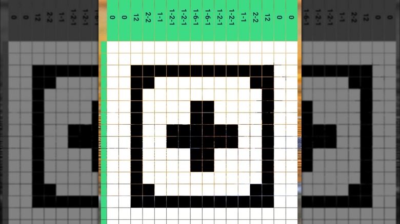 a nonogram puzzle in Android 10