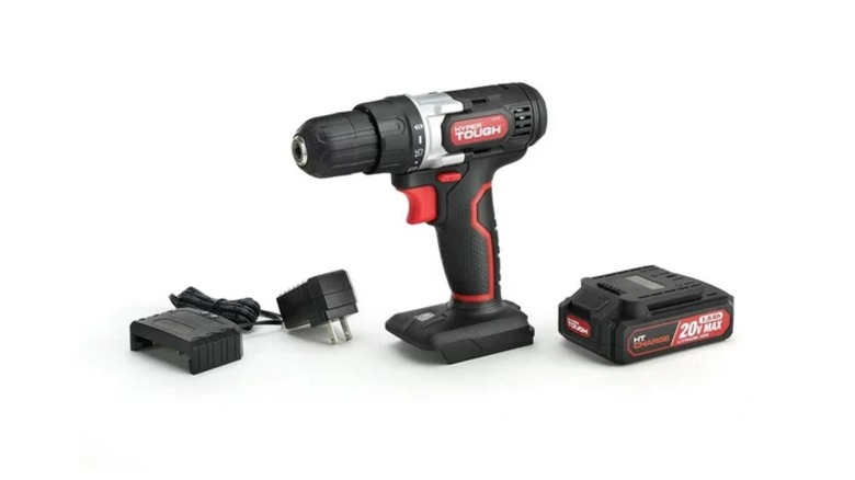 A Hyper Tough cordless drill