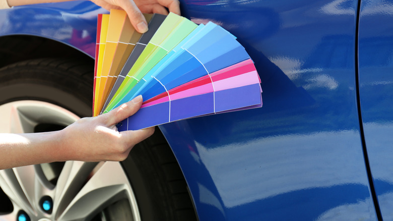 paint swatches car