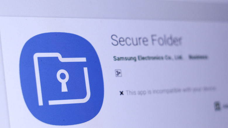 Secure Folder app in play store