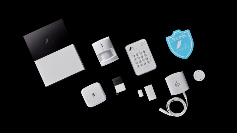 Abode Home Security System laid out