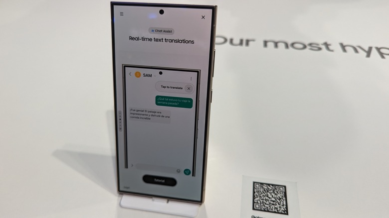 Samsung GalaxyAi translation screen