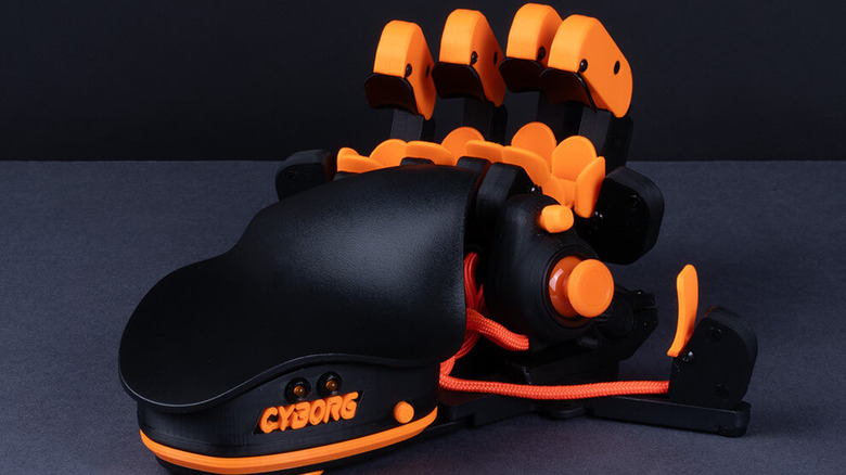 Orange and black Azeron cyborg pc controller