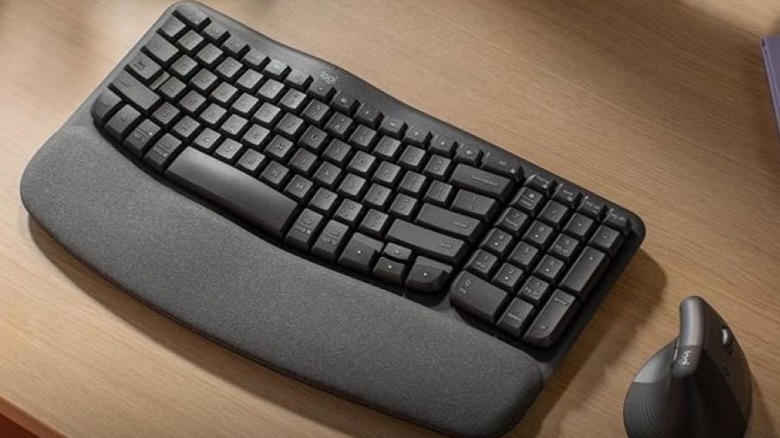 Logitech wave keys wireless ergonomic keyboard promo image