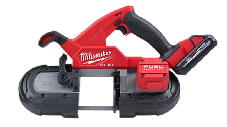 Milwaukee M18 Brushless Cordless Compact Bandsaw with 6.0 Ah Battery