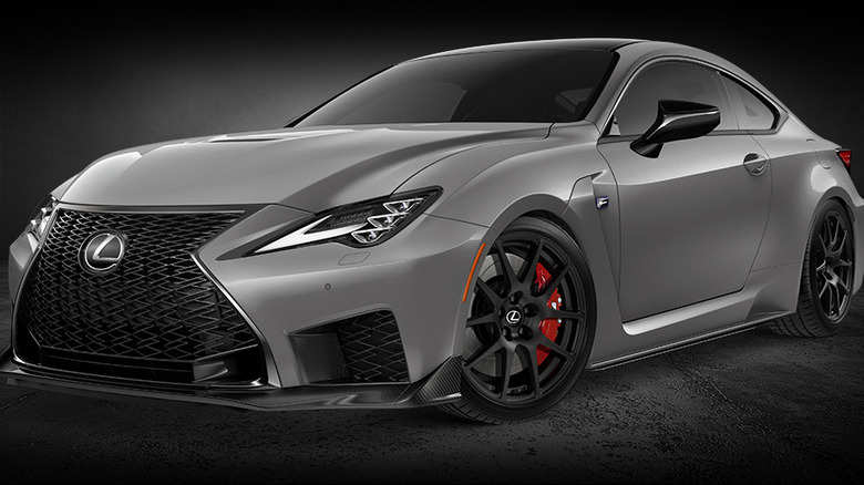 Front angle view of the Lexus RC F